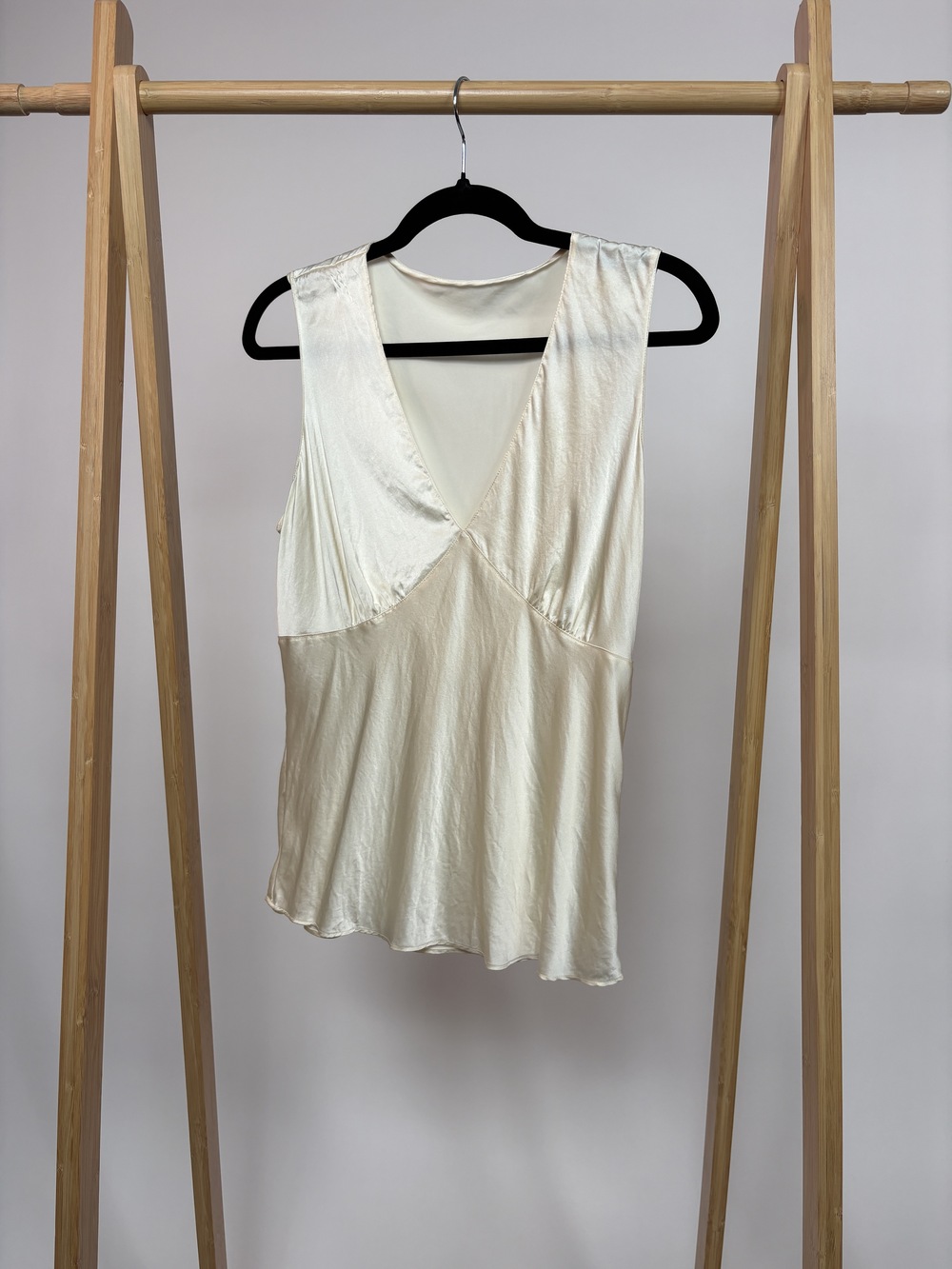 PF-1309 Vintage Ivory Silk Top